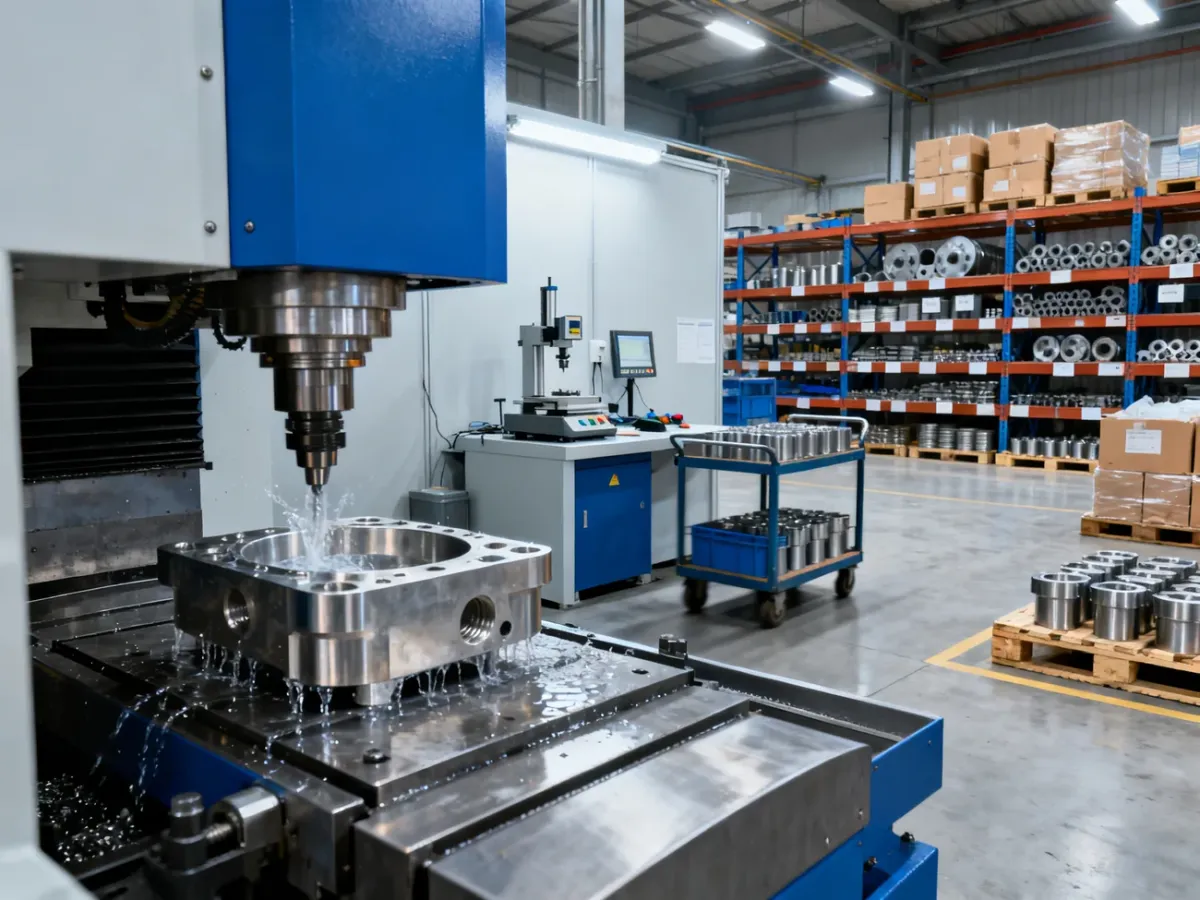 Kompleksowy przebieg produkcji metalowego elementu w nowoczesnej fabryce